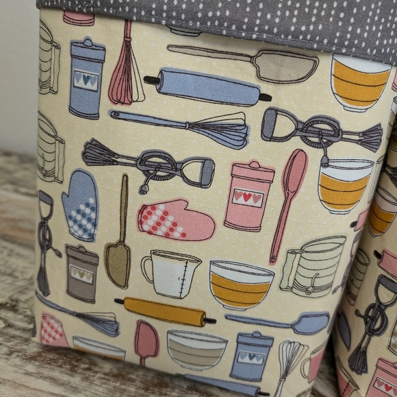 Hand Crafted Nesting Baskets/Bins Set of 3 - Picture 3 of 6